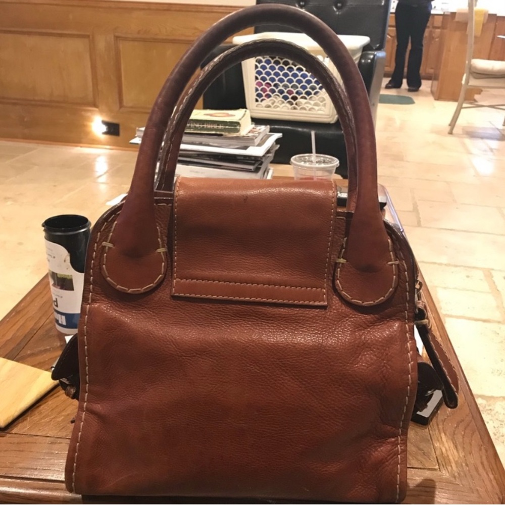 Authentic Chloe Edith Whiskey Tall handbag beautiful bag makes a statement. - Picture 5 of 9